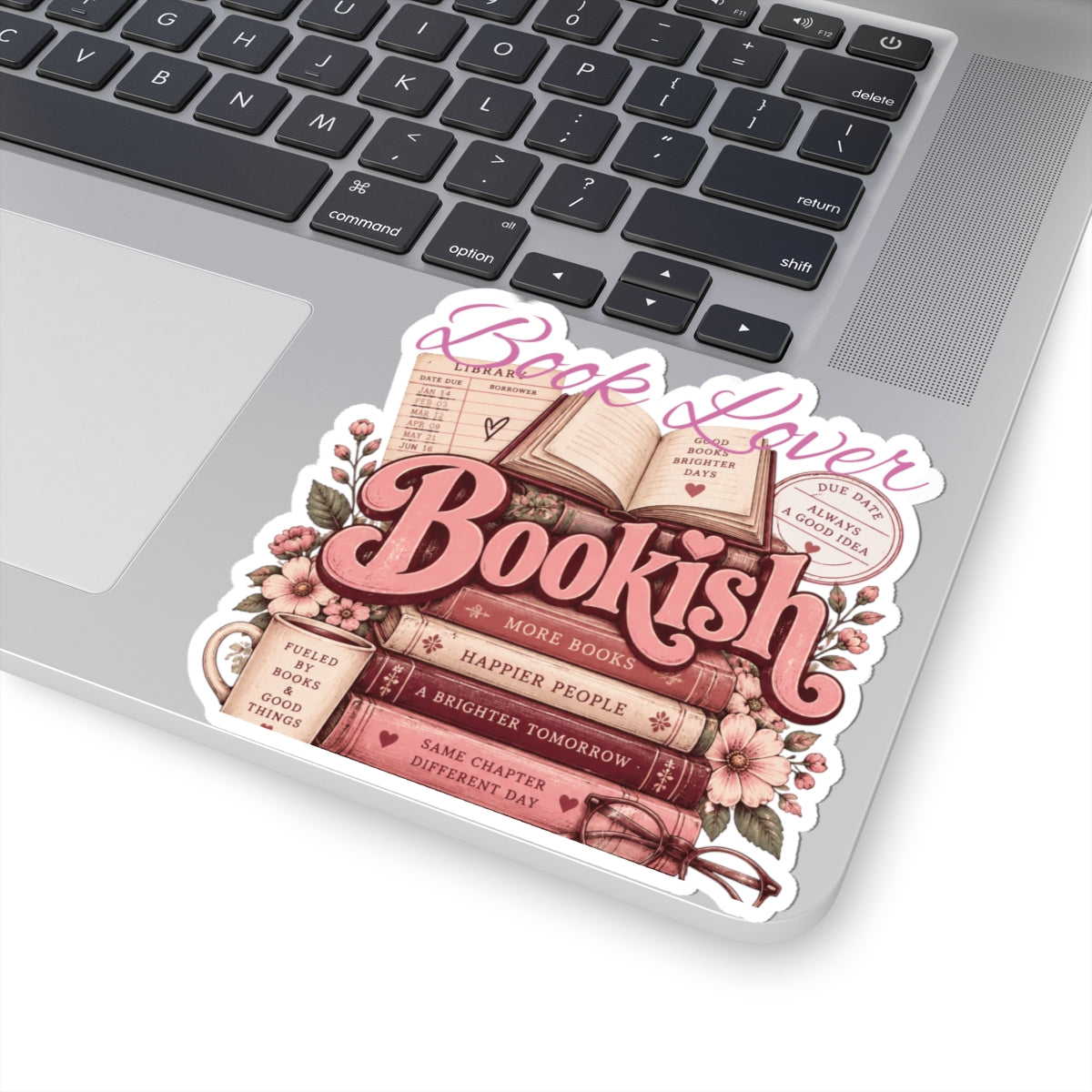 Bookish Book Lover Kiss-Cut Sticker