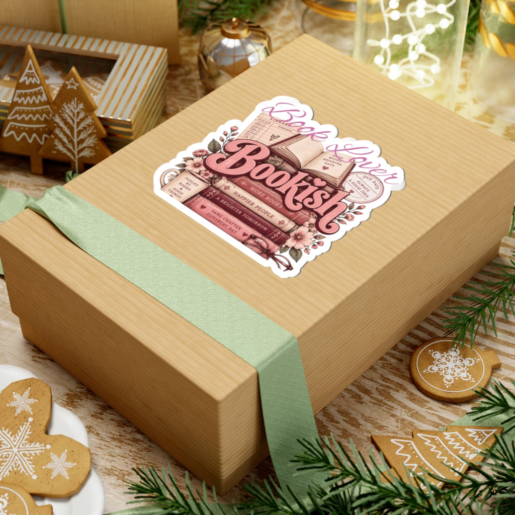 Bookish Book Lover Kiss-Cut Sticker