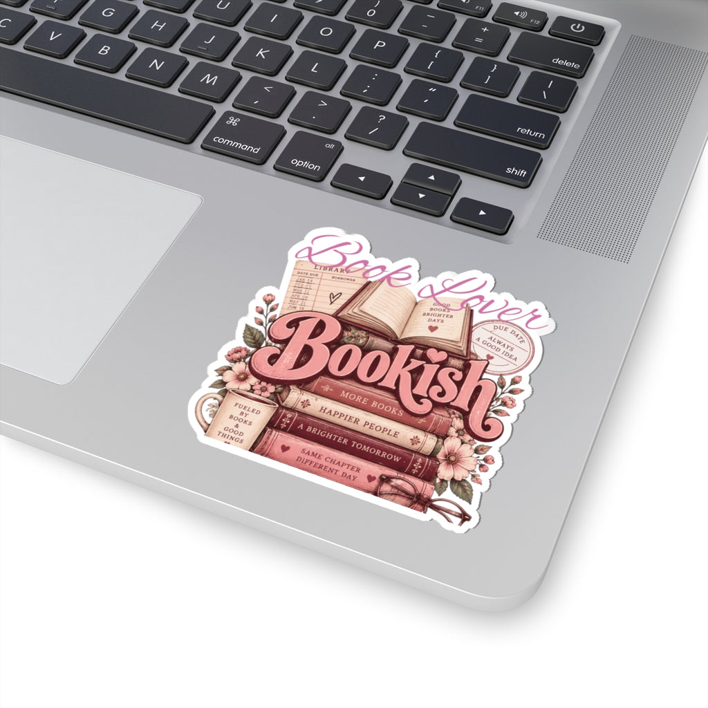 Bookish Book Lover Kiss-Cut Sticker