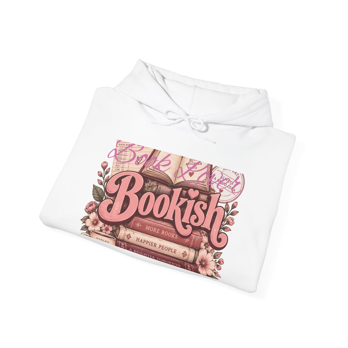 Bookish Floral Reader Hoodie