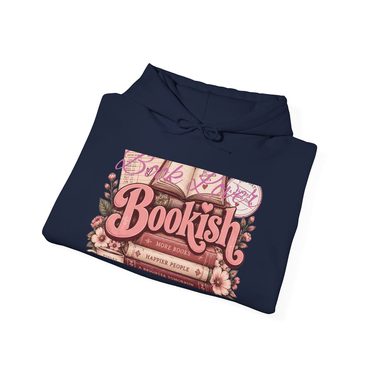 Bookish Floral Reader Hoodie