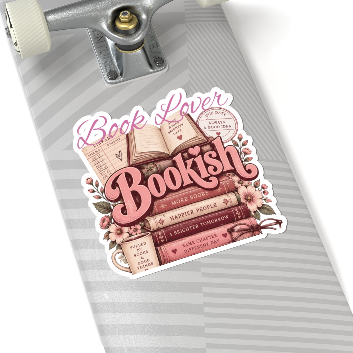 Bookish Book Lover Kiss-Cut Sticker