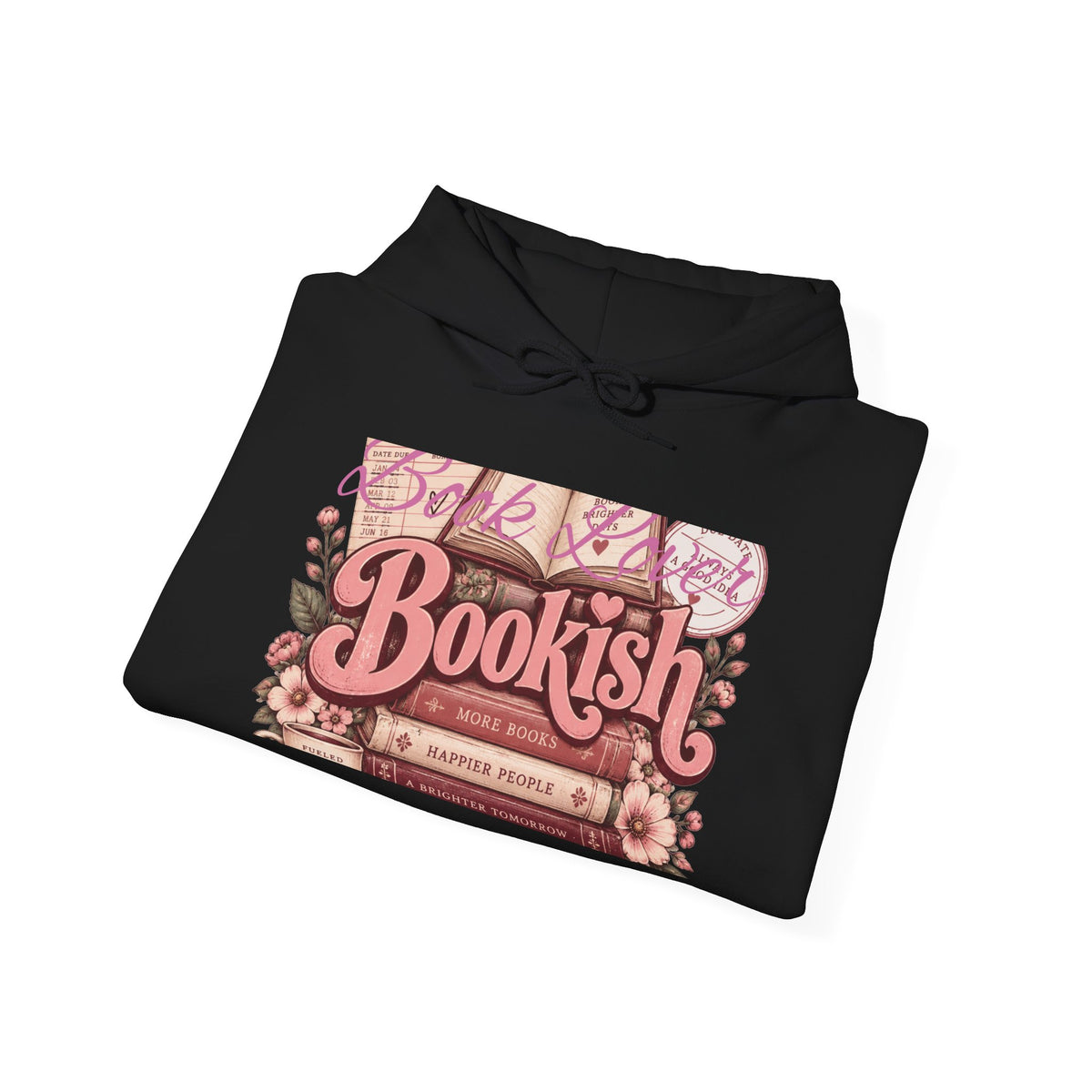 Bookish Floral Reader Hoodie