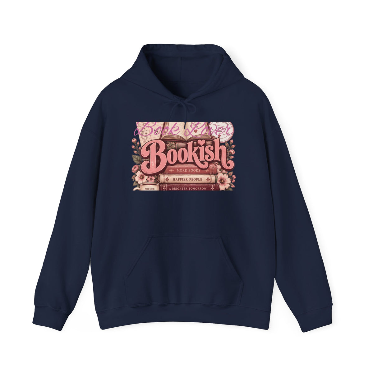 Bookish Floral Reader Hoodie