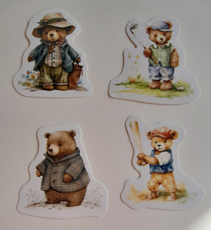 Vintage Bear Stickers