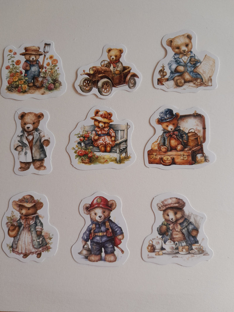 Vintage Bear Stickers