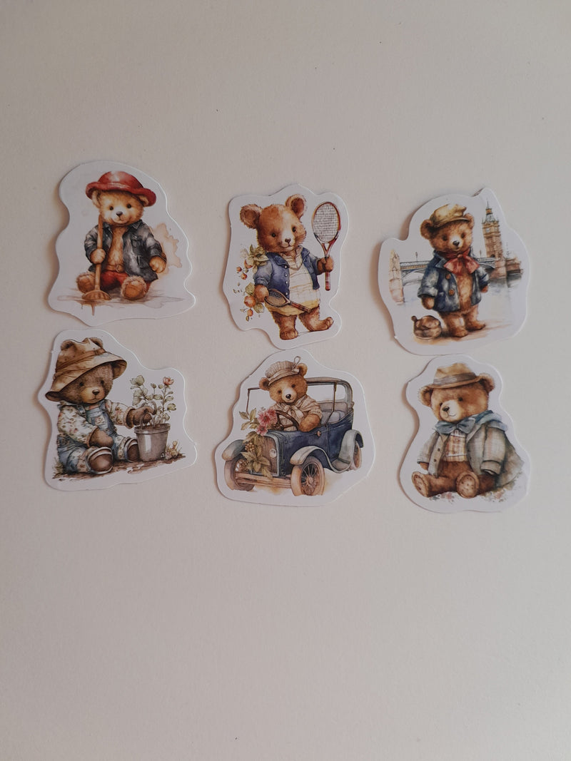 Vintage Bear Stickers