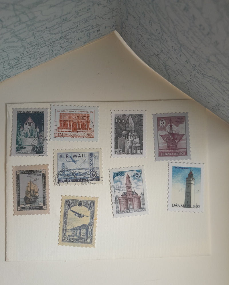 Vintage Stamp Stickers