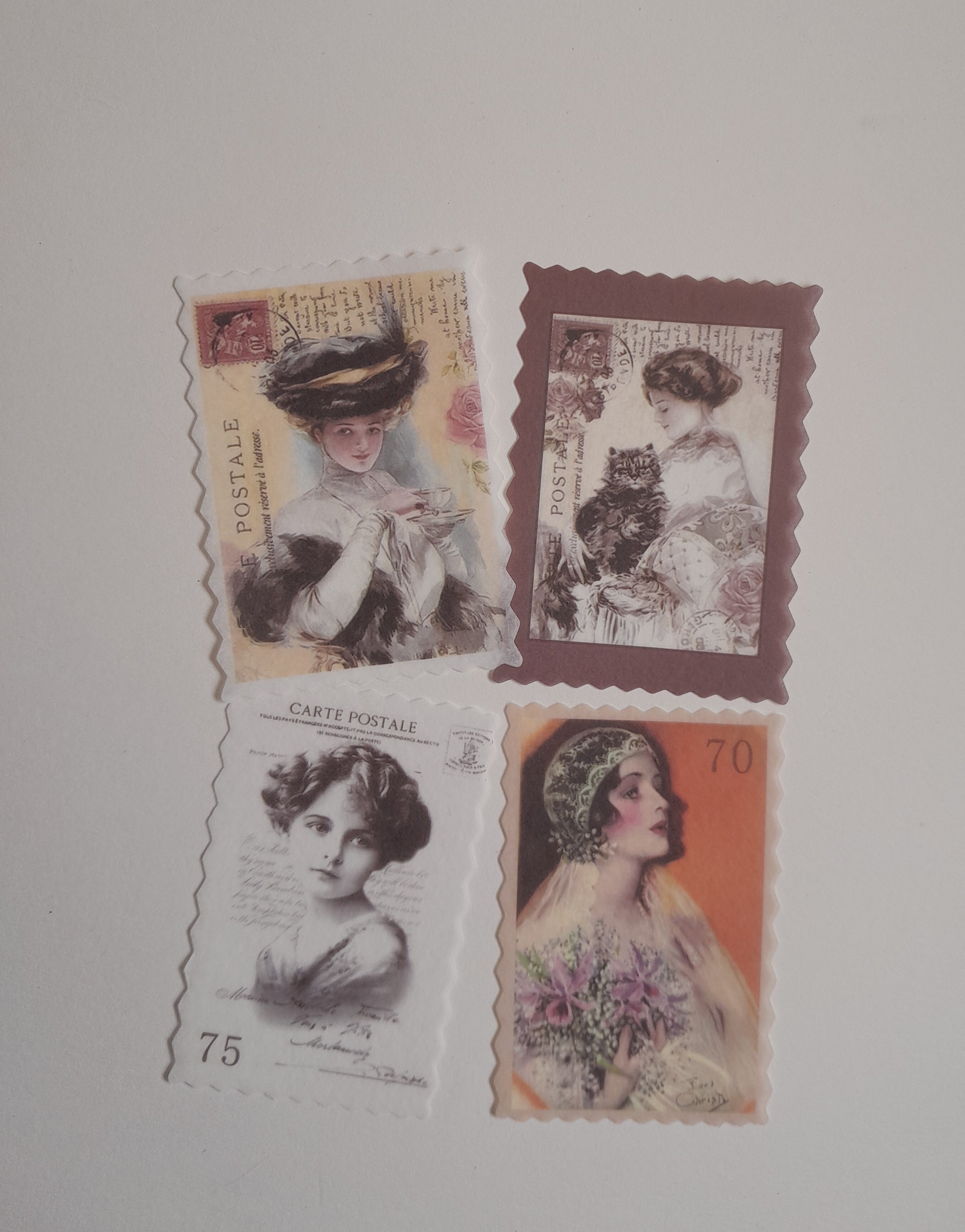Vintage Fashion Women/ Girl  Stickers