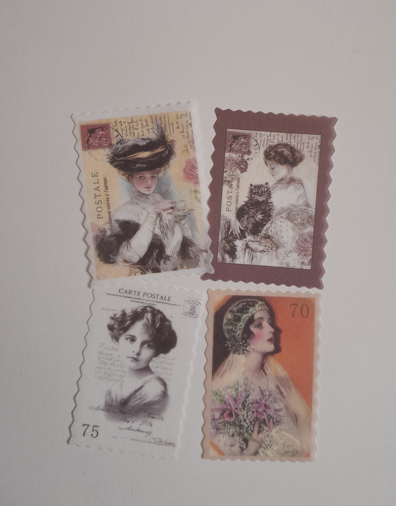 Vintage Fashion Women/ Girl  Stickers