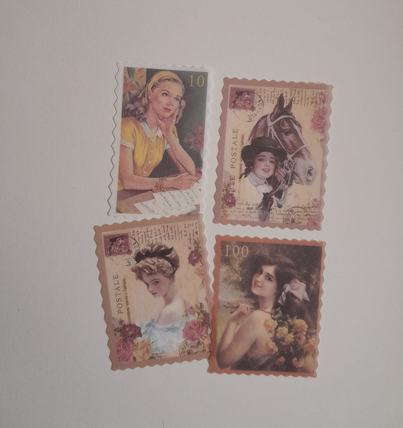 Vintage Fashion Women/ Girl  Stickers