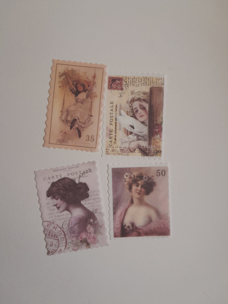 Vintage Fashion Women/ Girl  Stickers