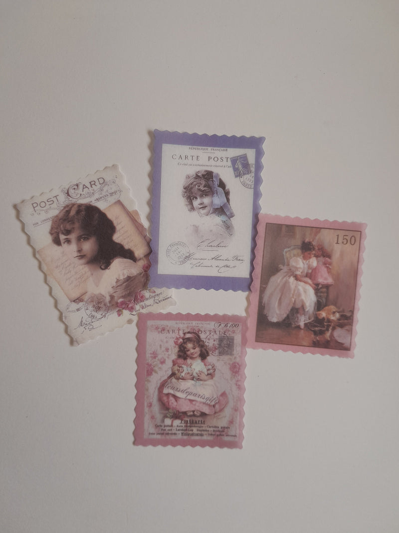 Vintage Fashion Women/ Girl  Stickers