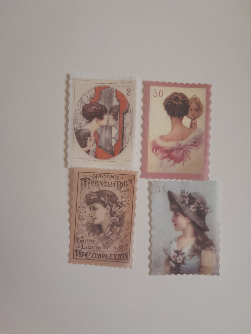 Vintage Fashion Women/ Girl  Stickers