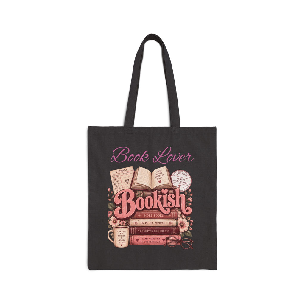 Bookish Book Lover Cotton Canvas Tote Bag
