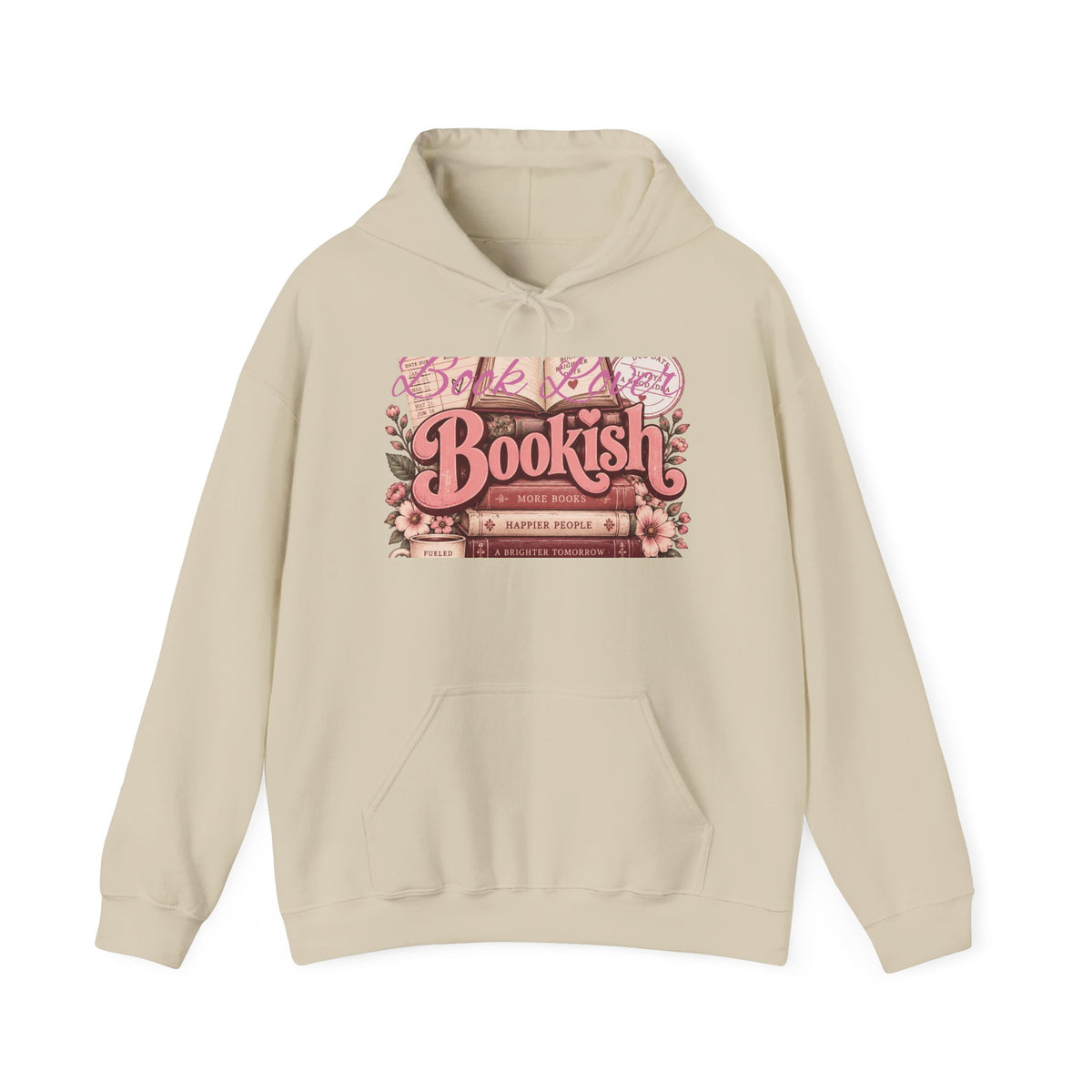 Bookish Floral Reader Hoodie