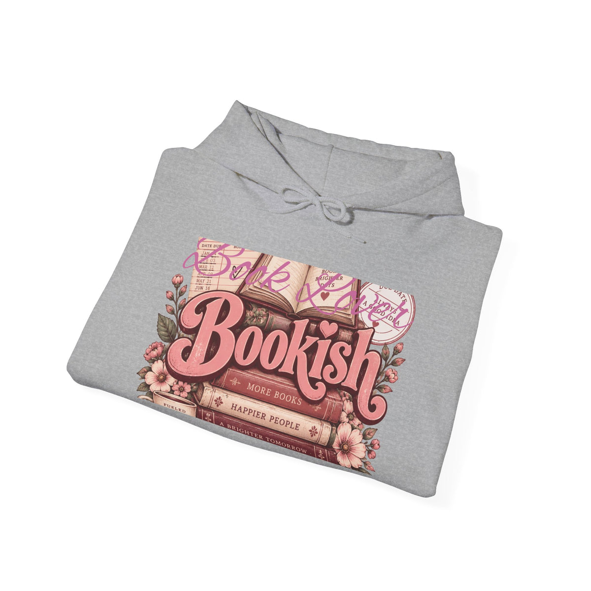 Bookish Floral Reader Hoodie