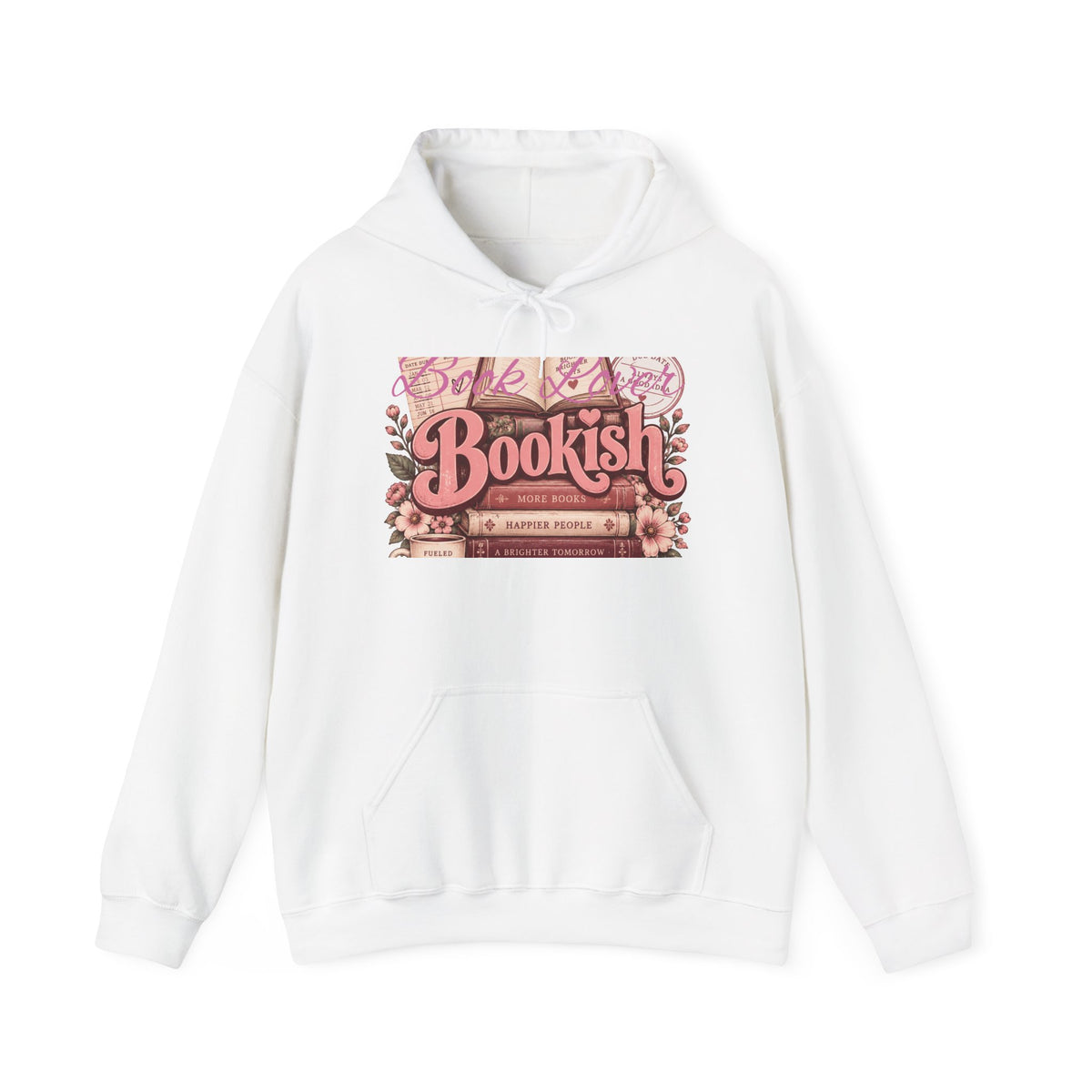 Bookish Floral Reader Hoodie