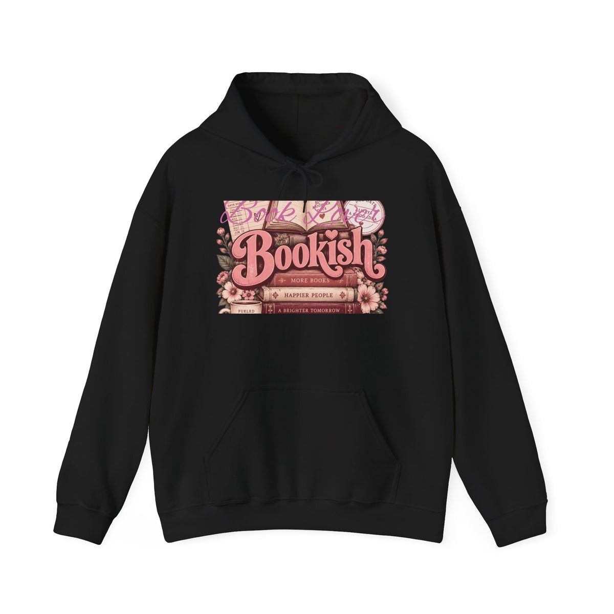 Bookish Floral Reader Hoodie