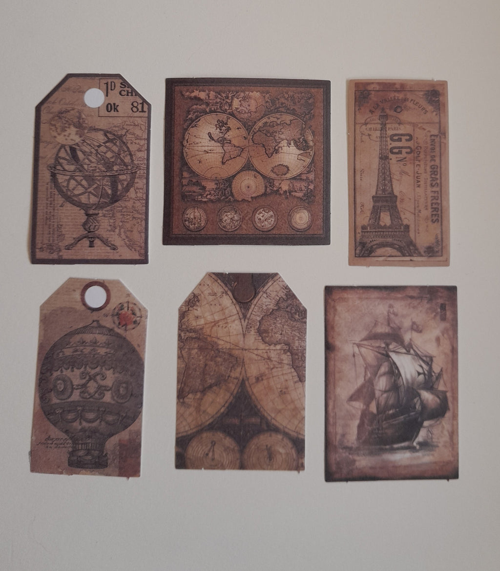 Vintage Themed Travel Stickers