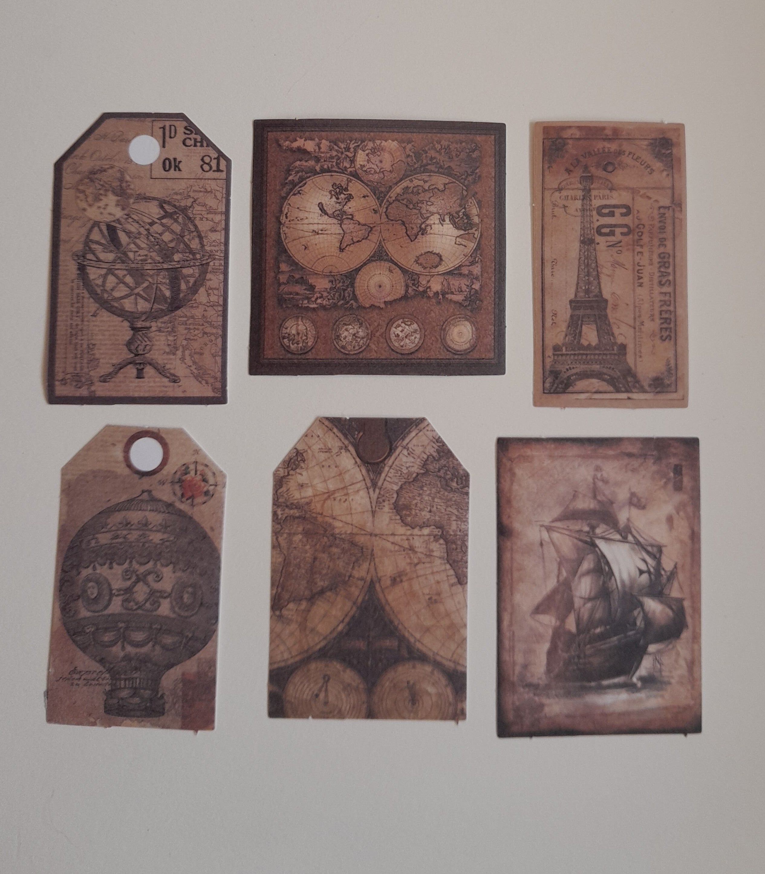 Vintage Themed Travel Stickers